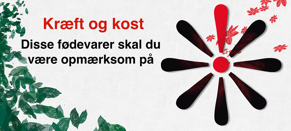 Kræft of kost. Disse fødevarer skal du være opmærksom på